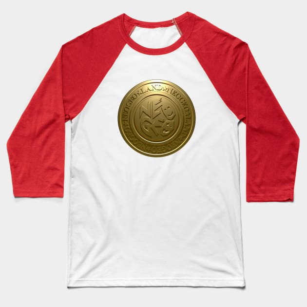 Neo Geo Land Token Baseball T-Shirt by CCDesign